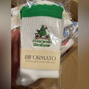 Pilates Barre Yoga Grip Socks Christmas Collection